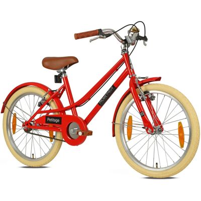 PROMETHEUS BIKES Kinderfahrrad 20 Zoll ab 6 und 7 Jahre Retro Look mit Felgenbremse & Ständer Rot PROMETHEUS BIKES Kinderfahrrad 20 Zoll ab 6 und 7 Jahre Retro Look mit Felgenbremse & Ständer Rot