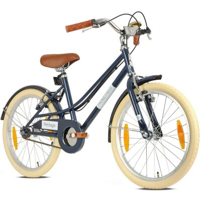 PROMETHEUS BIKES Kinderfahrrad 20 Zoll ab 6 und 7 Jahre Retro Look mit Felgenbremse & Ständer Blau PROMETHEUS BIKES Kinderfahrrad 20 Zoll ab 6 und 7 Jahre Retro Look mit Felgenbremse & Ständer Blau