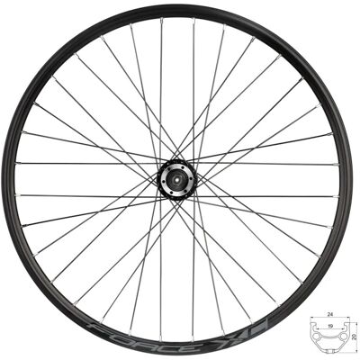 Force Fahrrad Vorderrad 26 Zoll mit 6 Loch Disk Aufnahme Abmessung 559x19mm Force Fahrrad Vorderrad 26 Zoll mit 6 Loch Disk Aufnahme Abmessung 559x19mm