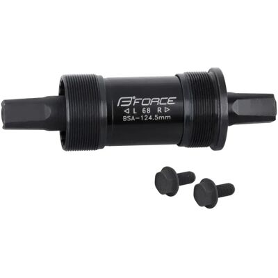 Force 4-Kant Stahl Tretlager mit BSA Gewinde Länge 124,5 mm Force 4-Kant Stahl Tretlager mit BSA Gewinde Länge 124,5 mm