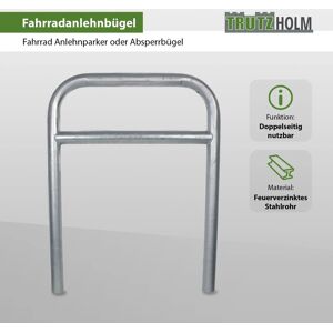TRUTZHOLM Fahrradanlehnbügel 78 x 115 cm Stahl Durchmesser 60 mmTyp H TRUTZHOLM Fahrradanlehnbügel 78 x 115 cm Stahl Durchmesser 60 mmTyp H