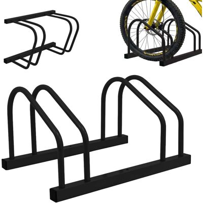 Relaxdays Fahrradständer Stahl Schwarz für 2 Fahrräder Boden und Wandmontage 27 cm x 51 cm x 24 cm Relaxdays Fahrradständer Stahl Schwarz für 2 Fahrräder Boden und Wandmontage 27 cm x 51 cm x 24 cm
