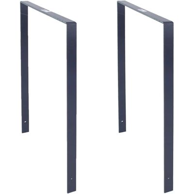 TRUTZHOLM 2x Fahrradanlehnbügel 115 x 76 cm Flachstahl 13 mm Anthrazit Typ U TRUTZHOLM 2x Fahrradanlehnbügel 115 x 76 cm Flachstahl 13 mm Anthrazit Typ U