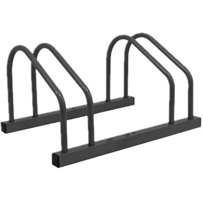 Relaxdays Fahrradständer Stahl Anthrazit für 2 Fahrräder Boden und Wandmontage 27 cm x 51 cm x 24 cm Relaxdays Fahrradständer Stahl Anthrazit für 2 Fahrräder Boden und Wandmontage 27 cm x 51 cm x 24 cm