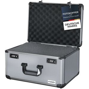 HMF 14412-02 Alu Fotokoffer Miniaturenkoffer Rasterschaumstoff 46 x 33 x 26 cm HMF 14412-02 Alu Fotokoffer Miniaturenkoffer Rasterschaumstoff 46 x 33 x 26 cm