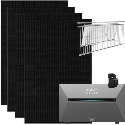 Anker SOLIX Solarbank 3 Pro 1.820 W Balkonkraftwerk mit Smart Meter Halterung Balkongeländer Anker SOLIX Solarbank 3 Pro 1.820 W Balkonkraftwerk mit Smart Meter Halterung Balkongeländer