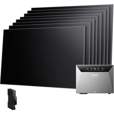 Anker SOLIX Balkonkraftwerk 8×480 Wp mit Solarbank 4 E5000 Pro und Smart Meter Gen 2 Anker SOLIX Balkonkraftwerk 8×480 Wp mit Solarbank 4 E5000 Pro und Smart Meter Gen 2
