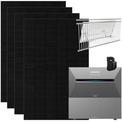 Anker SOLIX Solarbank 3 Pro 1.820 W Balkonkraftwerk mit 1 BP2700 Halterung Balkongeländer Anker SOLIX Solarbank 3 Pro 1.820 W Balkonkraftwerk mit 1 BP2700 Halterung Balkongeländer