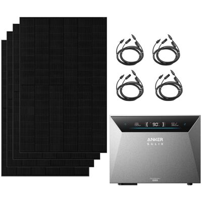 Anker SOLIX Solarbank 4 E5000 Pro Mit 2000W Bifaziale Solarmodule Ohne Erweiterungsakku Anker SOLIX Solarbank 4 E5000 Pro Mit 2000W Bifaziale Solarmodule Ohne Erweiterungsakku