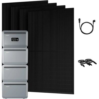 Growatt Balkonkraftwerk Set NEXA 2000 Speicher 8192 Wh mit 2000 W Bifazial Glas-Glas Full-Black Growatt Balkonkraftwerk Set NEXA 2000 Speicher 8192 Wh mit 2000 W Bifazial Glas-Glas Full-Black