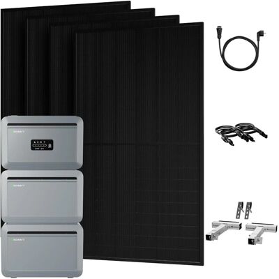 Growatt Balkonkraftwerk Set NEXA 2000 Speicher 6144 Wh mit 2000 W Bifazial Glas-Glas Full-Black Growatt Balkonkraftwerk Set NEXA 2000 Speicher 6144 Wh mit 2000 W Bifazial Glas-Glas Full-Black
