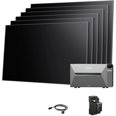 Anker SOLIX Balkonkraftwerk 6 x 480W BC Modulen Mit Solarbank 3 E2700 Pro Und Smart Meter Anker SOLIX Balkonkraftwerk 6 x 480W BC Modulen Mit Solarbank 3 E2700 Pro Und Smart Meter