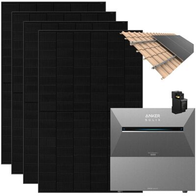 Anker SOLIX Solarbank 3 Pro 1.820 W Balkonkraftwerk Mit 1 BP2700 und Halterung Dachziegel Anker SOLIX Solarbank 3 Pro 1.820 W Balkonkraftwerk Mit 1 BP2700 und Halterung Dachziegel