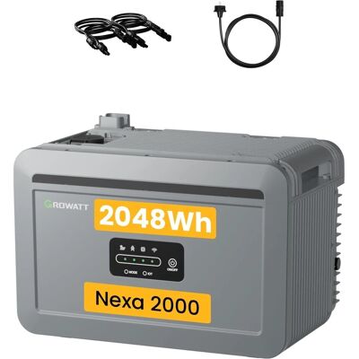 Growatt NEXA 2000 Speicher für Balkonkraftwerk 2048 Wh LiFePO4 IP66 Growatt NEXA 2000 Speicher für Balkonkraftwerk 2048 Wh LiFePO4 IP66