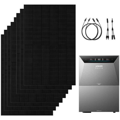 Anker Solix 4000W PV Komplettset mit Solarbank 4 E5000 Pro Mit 1 BP5000 Erweiterungsakku Anker Solix 4000W PV Komplettset mit Solarbank 4 E5000 Pro Mit 1 BP5000 Erweiterungsakku