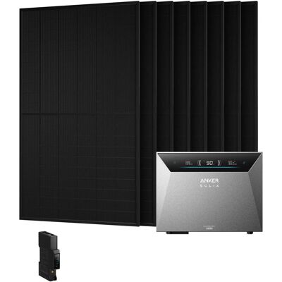 Anker SOLIX Balkonkraftwerk Speicher-Set 3.840 Wp Mit Solarbank 4 E5000 Pro Und 8 BC Modulen Anker SOLIX Balkonkraftwerk Speicher-Set 3.840 Wp Mit Solarbank 4 E5000 Pro Und 8 BC Modulen