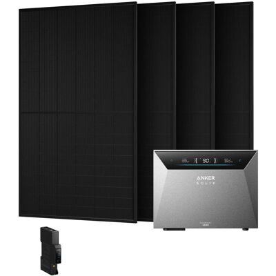 Anker SOLIX Balkonkraftwerk 1.920 Wp Mit Solarbank 4 E5000 Pro Smart Meter Gen 2 Und 4 BC Modulen Anker SOLIX Balkonkraftwerk 1.920 Wp Mit Solarbank 4 E5000 Pro Smart Meter Gen 2 Und 4 BC Modulen