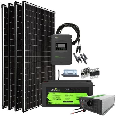 Offgridtec Autark Pro XL 24V 800W Solaranlage 2000W AC Leistung 100Ah LiFePO4 Akku Offgridtec Autark Pro XL 24V 800W Solaranlage 2000W AC Leistung 100Ah LiFePO4 Akku