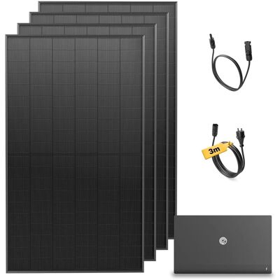 Solakon Balkonkraftwerk 2000W Solaranlage mit Speicher 2,11 kWh Steckerfertig Komplettset Photovoltaik Anlage 800W Kabel 3m Solakon Balkonkraftwerk 2000W Solaranlage mit Speicher 2,11 kWh Steckerfertig Komplettset Photovoltaik Anlage 800W Kabel 3m