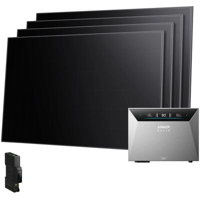 Anker SOLIX Balkonkraftwerk 4×480 Wp mit Solarbank 4 E5000 Pro und Smart Meter Gen 2 Anker SOLIX Balkonkraftwerk 4×480 Wp mit Solarbank 4 E5000 Pro und Smart Meter Gen 2