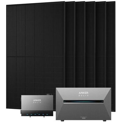 Anker SOLIX Balkonkraftwerk Speicher-Set 6 x 500 Wp Mit Solarbank 3 E2700 Pro und Power Dock Anker SOLIX Balkonkraftwerk Speicher-Set 6 x 500 Wp Mit Solarbank 3 E2700 Pro und Power Dock