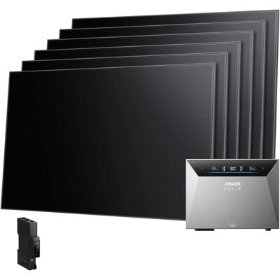 Anker SOLIX Balkonkraftwerk 6×480 Wp mit Solarbank 4 E5000 Pro und Smart Meter Gen 2 Anker SOLIX Balkonkraftwerk 6×480 Wp mit Solarbank 4 E5000 Pro und Smart Meter Gen 2