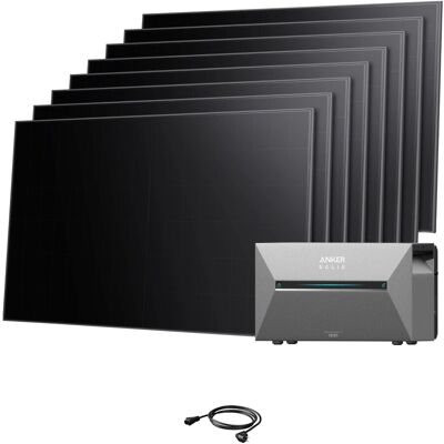 Anker SOLIX Balkonkraftwerk 8 x 480W BC Modulen Mit Solarbank 3 E2700 Ohne Smart Meter Anker SOLIX Balkonkraftwerk 8 x 480W BC Modulen Mit Solarbank 3 E2700 Ohne Smart Meter
