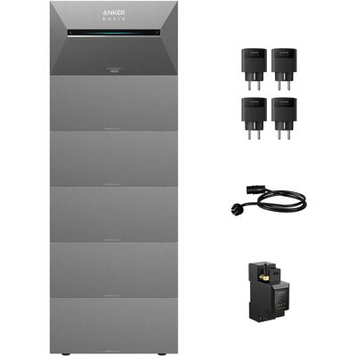 Anker SOLIX Solarbank 3 E2700 Pro Set 16,1kWh inkl. 5x Zusatzakku Smart Meter & 5x Smart Plug Anker SOLIX Solarbank 3 E2700 Pro Set 16,1kWh inkl. 5x Zusatzakku Smart Meter & 5x Smart Plug
