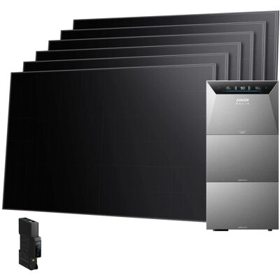 Anker SOLIX Balkonkraftwerk 6×480 Wp mit Solarbank 4 E5000 Pro, Zwei BP5000 Erweiterungsakku und Smart Meter Gen 2 Anker SOLIX Balkonkraftwerk 6×480 Wp mit Solarbank 4 E5000 Pro, Zwei BP5000 Erweiterungsakku und Smart Meter Gen 2