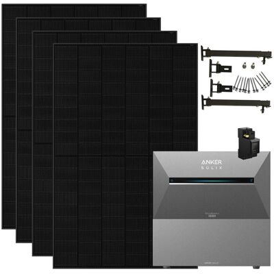 Anker SOLIX Solarbank 3 Pro 1.820 W Balkonkraftwerk mit 1 BP2700 Halterung Flachdach Anker SOLIX Solarbank 3 Pro 1.820 W Balkonkraftwerk mit 1 BP2700 Halterung Flachdach