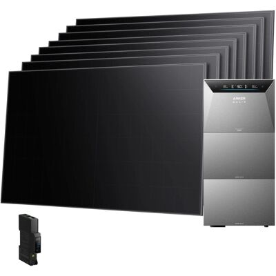 Anker SOLIX Balkonkraftwerk 8×480 Wp mit Solarbank 4 E5000 Pro, Zwei BP5000 Erweiterungsakku und Smart Meter Gen 2 Anker SOLIX Balkonkraftwerk 8×480 Wp mit Solarbank 4 E5000 Pro, Zwei BP5000 Erweiterungsakku und Smart Meter Gen 2
