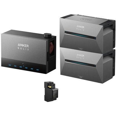 Anker SOLIX Balkonkraftwerk Speicher-Set mit Zwei Solarbank 3 E2700 Pro, Power Dock Und Smart Meter Anker SOLIX Balkonkraftwerk Speicher-Set mit Zwei Solarbank 3 E2700 Pro, Power Dock Und Smart Meter