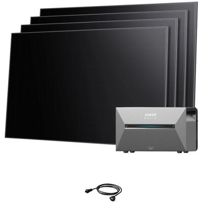 Anker SOLIX Solarbank 3 E2700 Pro Mit 4×480 Wp BC Vollschwarz-Doppelglas-Module Ohne Smart Meter Anker SOLIX Solarbank 3 E2700 Pro Mit 4×480 Wp BC Vollschwarz-Doppelglas-Module Ohne Smart Meter