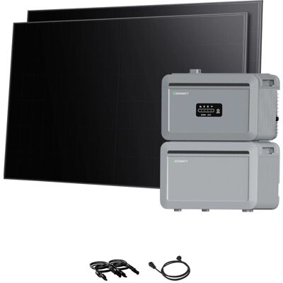 Growatt Balkonkraftwerk Set NEXA 2000 Speicher 4096 Wh mit 960 W BC-Modulen Full-Black Growatt Balkonkraftwerk Set NEXA 2000 Speicher 4096 Wh mit 960 W BC-Modulen Full-Black