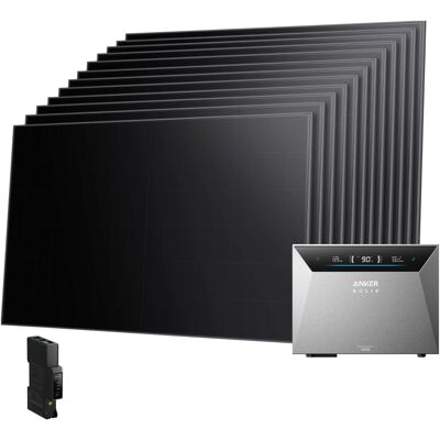 Anker SOLIX Balkonkraftwerk 12×480 Wp mit Solarbank 4 E5000 Pro und Smart Meter Gen 2 Anker SOLIX Balkonkraftwerk 12×480 Wp mit Solarbank 4 E5000 Pro und Smart Meter Gen 2
