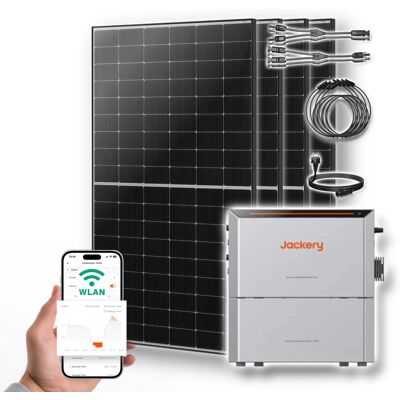 PVundSO Balkonkraftwerk mit Jackery HomePower Ultra 2000 Speicher-Wechselrichter und 4x 500W Solarmodulen PVundSO Balkonkraftwerk mit Jackery HomePower Ultra 2000 Speicher-Wechselrichter und 4x 500W Solarmodulen