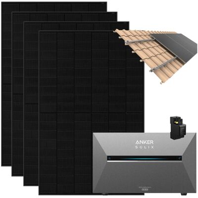 Anker SOLIX Solarbank 3 Pro 1.820 W Balkonkraftwerk mit Smart Meter Halterung Dachziegel Anker SOLIX Solarbank 3 Pro 1.820 W Balkonkraftwerk mit Smart Meter Halterung Dachziegel