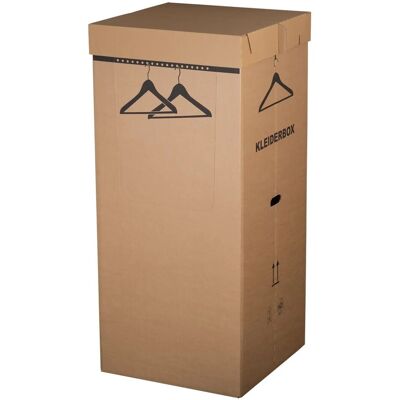 PROREGAL Mega Deal 48x Kleiderbox LxBxH 545x545x1240mm 2-teilig 20 AusstanZungen für Kleiderbügel Deckel Beidseitig Zu Öffnen Braun Kleiderkarton PROREGAL Mega Deal 48x Kleiderbox LxBxH 545x545x1240mm 2-teilig 20 AusstanZungen für Kleiderbügel Deckel Beidseitig Zu Öffnen Braun Kleiderkarton