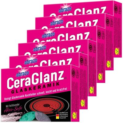 abrazo Glaskeramikreiniger CeraGlanz Glaskeramik 6 x 2 Stück abrazo Glaskeramikreiniger CeraGlanz Glaskeramik 6 x 2 Stück
