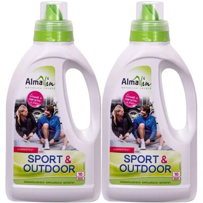 Almawin Sport + Outdoor Flüssigwaschmittel 2 X 750 ml Almawin Sport + Outdoor Flüssigwaschmittel 2 X 750 ml