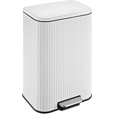 Floordirekt Mülleimer Miles Abfalleimer Treteimer Herausnehmbar Soft-Close Weiß 50 L Floordirekt Mülleimer Miles Abfalleimer Treteimer Herausnehmbar Soft-Close Weiß 50 L