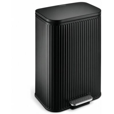 Floordirekt Mülleimer Miles Abfalleimer Treteimer Herausnehmbar Soft-Close Schwarz 50 L Floordirekt Mülleimer Miles Abfalleimer Treteimer Herausnehmbar Soft-Close Schwarz 50 L