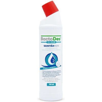 BactoDes SanitärRein Probiotischer Sanitärreiniger und Geruchsentferner in 750ml Flasche BactoDes SanitärRein Probiotischer Sanitärreiniger und Geruchsentferner in 750ml Flasche