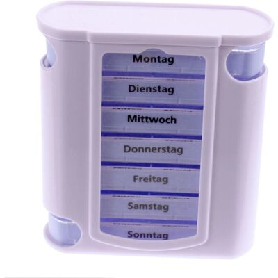 BigDean 2x Tablettenbox 7 Tage Wochendispenser Tablettendispenser Woche BigDean 2x Tablettenbox 7 Tage Wochendispenser Tablettendispenser Woche