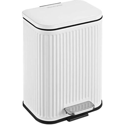 Floordirekt Mülleimer Miles Abfalleimer Treteimer Herausnehmbar Soft-Close Weiß 5 L Floordirekt Mülleimer Miles Abfalleimer Treteimer Herausnehmbar Soft-Close Weiß 5 L