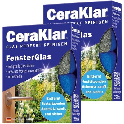 abrazo Glasreiniger CeraKlar FensterGlas 2 x 2 Stück abrazo Glasreiniger CeraKlar FensterGlas 2 x 2 Stück