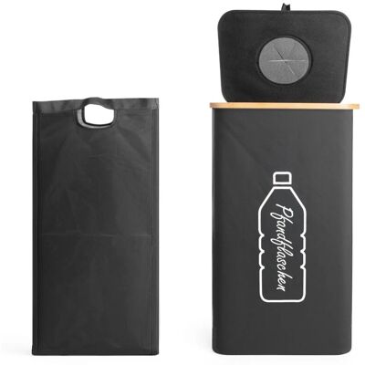 BigDean 100L Pfandflaschen Sammelbehälter mit Deckel mit Tragetasche Pfandflaschen Behälter Flaschensammler Leergut Sammelbehälter Pfandsammler BigDean 100L Pfandflaschen Sammelbehälter mit Deckel mit Tragetasche Pfandflaschen Behälter Flaschensammler Leergut Sammelbehälter Pfandsammler