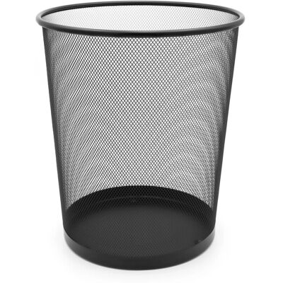 BigDean Papierkorb Büro Mülleimer Schwarz 34cm Hoch 20L Draht Mülleimer Büro Trash Can Papiermülleimer Abfalleimer Mülleimer Trash Bin BigDean Papierkorb Büro Mülleimer Schwarz 34cm Hoch 20L Draht Mülleimer Büro Trash Can Papiermülleimer Abfalleimer Mülleimer Trash Bin