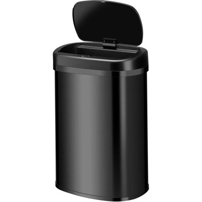 Juskys Mülleimer Viereckig mit Sensor 50 L Schwarz Juskys Mülleimer Viereckig mit Sensor 50 L Schwarz
