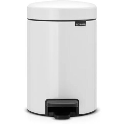 PROREGAL Klassischer Tretmülleimer Mit Soft Verschluss 3 Liter HxBxT 26,4 x 16,8 x 23,5 cm Metall Weiß PROREGAL Klassischer Tretmülleimer Mit Soft Verschluss 3 Liter HxBxT 26,4 x 16,8 x 23,5 cm Metall Weiß
